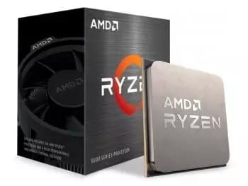 Processador AMD Ryzen 5 5600X Six-Core 3.7GHz (4.6GHz Max Boost, AM4, 35MB Cache) 65W com Wraith Stealth Cooler
