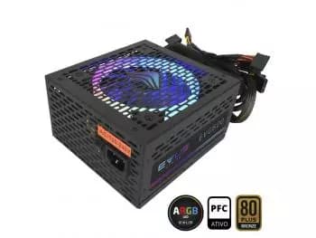 Fonte Evus 600W ATX12V 2.x EVG600 ARGB 80 PLUS Bronze