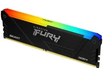 Memória Kingston Fury Beast RGB 8GB DDR4 3200MHz 1.2V CL16 PC4-25600