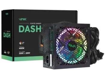 Fonte Vinik Dash 600W RGB ATX12V V2.x VFG600WPR