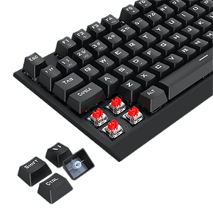 Teclado Mecânico Gamer T-Dagger Axis Full Size Rainbow Preto Switch Marrom ABNT2 T-TGK329-BR