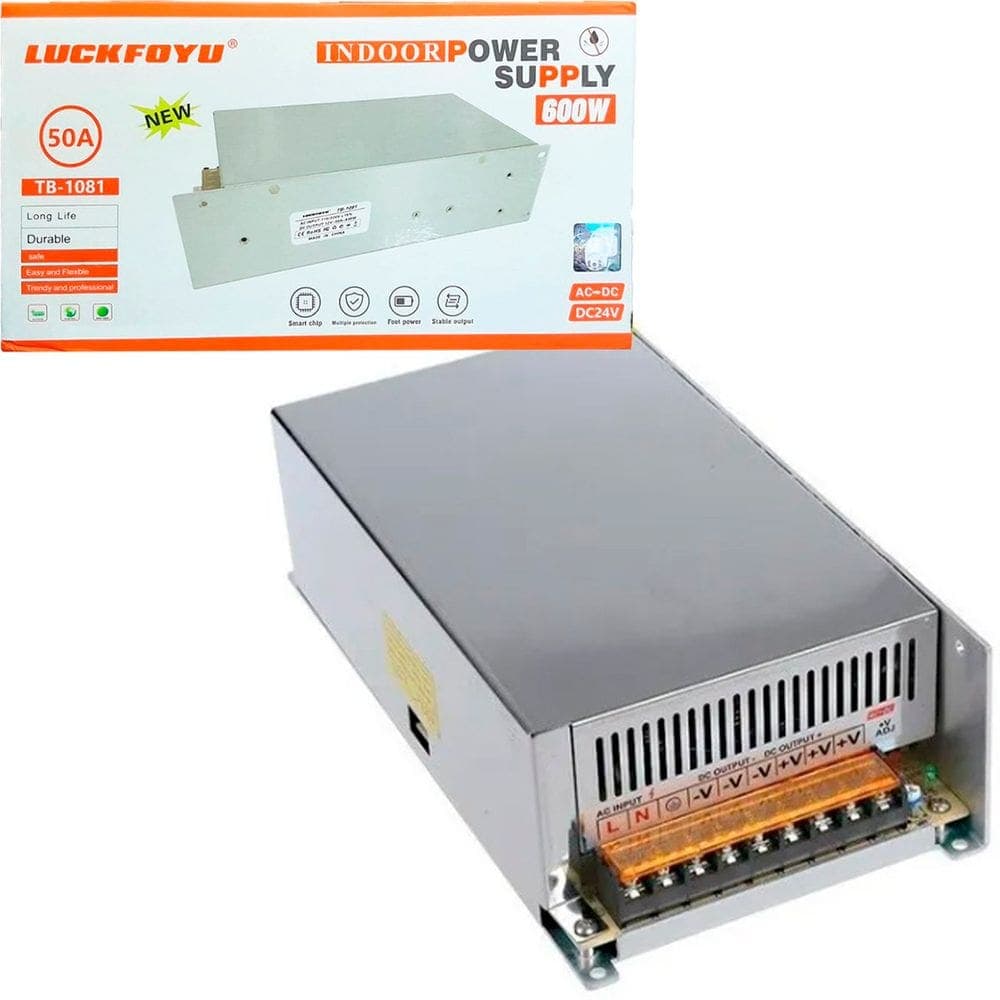 Fonte Alimentação Chaveada Colmeia Multiuso Bivolt 50A 600W