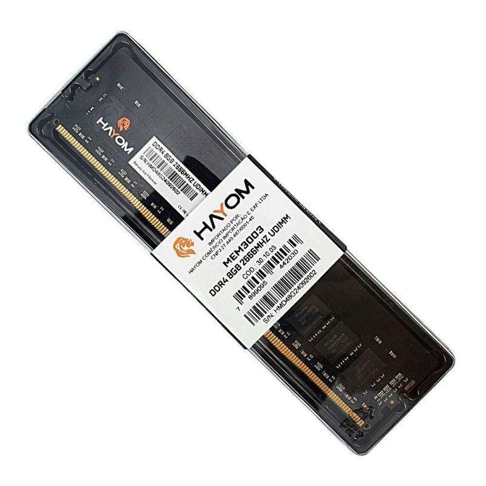 Memória Ram Ddr4 8gb 2666mhz para Desktop Estável e Eficiente Hayom
