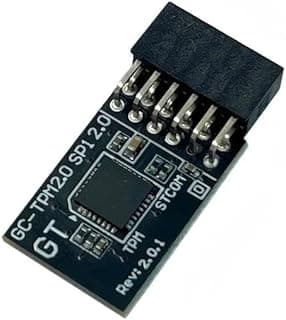 Jintai Módulo TPM 2.0 TPM SPI LPC Módulo de 12 pinos para placa-mãe Gigabyte B650 Gaming X AX B650E para AORUS Elite X AX ICE B650M D3HX SI B650M Gaming Plus WiFi compatível com GC-TPM2.0 SPI 2.0