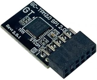Gintai Módulo TPM 2.0 TPM SPI Módulo de 12 pinos para placa-mãe Gigabyte B650 Gaming X AX B650E AORUS Stealth ICE B650E AORUS Elite X AX ICE B650M D3HX SI B650E AORUS PRO X USB4 B650M Gaming Plus WiFi