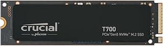 Crucial SSD M.2 NVMe T700 1TB Gen5 - Até 11.700 MB/s - DirectStorage ativado - CT1000T700SSD3 - jogos, fotografia, edição de vídeo e design - Unidade de estado sólido interna