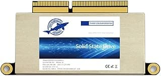 Dogfish 1 TB SSD PCIe Gen3x4 M.2 NVMe Upgrade para MacBook, unidade de estado sólido interna para MacBook Pro A1708 (2016-2017)