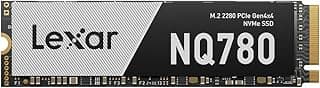 Lexar SSD NQ780 de 1 TB PCIe Gen4 NVMe M.2 2280 Unidade interna de estado sólido, leitura/gravação de até 6500/2500 MB/s, compatível com PS5, para jogadores e criadores (LNQ780X001T-RNNNU)