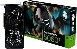 Gainward RTX 5060 Ti Ghost OC, 8GB GDDR7, Placa de Vídeo Gamer, Dual Fan, PCIe 4.0