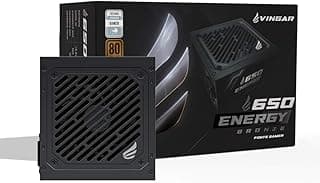 0631911080234 - Fonte VINGAR Energy 650W Bronze, 650W, 80 Plus Bronze, Com Cabo, Preto – BR