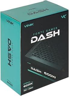 FONTE GAMER DASH 600W PRETO – VFG600WP – VINIK