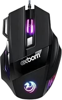 Mouse Gamer Para Jogo 7 Botões 3.200 Dpi Óptico Led Rgb extreme Usb Preto 7 cores Premium xtreme ergonomico