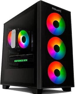 PC Gamer AURA by BluePC - AMD Ryzen 5 5600X, B550, Geforce RTX 5060 Ti 16GB, 32GB DDR4, SSD M.2 PCIe 1TB, Fonte 650W 80 Plus - PGBP-AUR107