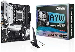 Placa-MãPLACA MAE (AMD) ASUS B650M-AYW WIFI DDR5 AM5 e ASUS B650M-AYW WIFI mATX, AM5, DDR5, PCIe 5.0, Wi-Fi 6 90MB1KI0-M0EAY0