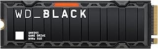 WD_BLACK Unidade interna de estado sólido para jogos SN850X NVMe de 8 TB com dissipador de calor - Funciona com PlayStation 5, PCIe Gen4, M.2 2280, até 7.200 MB/s - WDS800T2XHE