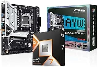 Kit Upgrade AMD Ryzen 7 9700X Placa mãe Asus B650M-AYW WIFI Chipset B650