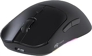 ELG Mouse Gamer Kaus, Wireless, 12800 DPI, 2.4GHz, Bluetooth, USB, Alta Precisão, Design Ergonômico, Preto