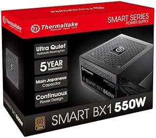 Fonte 550W Tt Smart Bx1 All Flat Cables 80+Bronze, Thermaltake, PS-SPD-0550NNFABB-1, Fontes de Alimentação