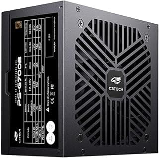 Fonte Gamer C3Tech PS-G700B, Preta, 700w, 80 Plus Bronze, ATX, PFC ativo Bivolt automatico 115/230V