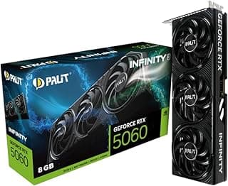 Placa de Vídeo Palit GeForce RTX 5060 Infinity 3 NVIDIA GeForce, 8GB GDDR7, 128Bits, FP4 e DLSS 4, Ray Tracing - NE75060019P1-GB2063S