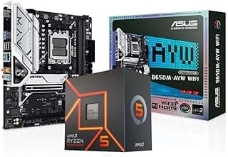 Kit Upgrade AMD Ryzen 5 7600 Placa mãe Asus B650M-AYW WIFI Chipset B650