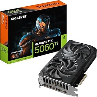 Gigabyte Placa de vídeo GeForce RTX 5060 Ti WINDFORCE OC 8G - 8GB GDDR7, 128bit, PCI-E 5.0, 2587MHz Core Clock, 3 x DisplayPort, 1 x HDMI, GV-N506TWF2OC-8GD