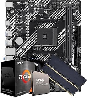 KIT UPGRADE AMD RYZEN 5 5600GT A520M-A PRO MSI - MONTADO E ATUALIZADO (PRETO, 1X 16GB DDR4 3200MHZ)