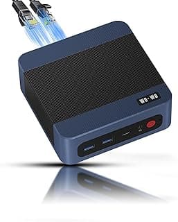 wo-we Mini PC P8 AMD Ryzen 5 7640HS (Max 5.0GHz) 6C/12T PC para jogos, 32GB DDR5 RAM 1TB PCIe4.0 SSD, USB4 suporta 8K, Dual 2.5GbE LAN WIFI6E/BT5.2, HDMI, DP, Radeon 760M Micro PC, negócios, casa