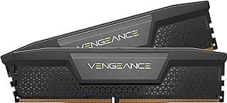 CORSAIR Memória de computador Vengeance DDR5 RAM 96GB (2x48GB) 5200MHz CL38 Intel XMP iCUE compatível - Preto (CMK96GX5M2B5200C38)