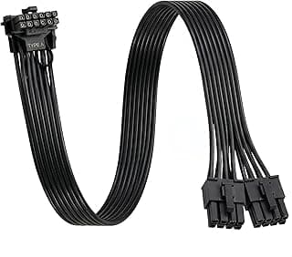 Cabo de alimentação ATX 3.0 PCIe 5.0 2x8 pinos para ângulo de 90 graus 12VHPWR 16 pinos para RTX 4090/4080/4070/4060/3090ti para modelos EVGA/SuperFlower