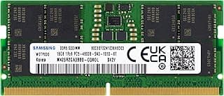Samsung Memória RAM de laptop SO-DIMM 16GB DDR5 4800MHz PC5-38400 CL40 SODIMM 1Rx8 1.1V Non-ECC 262-Pin SO-DIMM M425R2GA3BB0-CQK