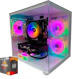 PC GAMER RYZEN 5 5600X, 16GB 3200MHZ, SSD M.2 NVME 480GB, RX 580 8GB