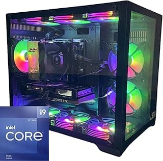 Pc Gamer Aquario Intel Core I9-12900f, Placa mãe H610, 32Gb DDR4, SSD Nvme 1Tb, Fonte 650w 80Plus, Gabinete Aquario com 9 Fans ARGB com controladora - ESCOLHA A PLACA DE VIDEO (RTX 4060 TI 8GB)