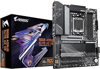 GIGABYTE B650 AORUS Elite AX V2 (AM5/ LGA 1718/ AMD/B650/ ATX/Garantia de 5 anos/DDR5/Triple M.2/ PCIe 5.0/ USB 3.2 Gen2X2 Type-C/WiFi 6E/2.5GbE LAN/Q-Flash Plus/EZ-Latch/Motherboard)