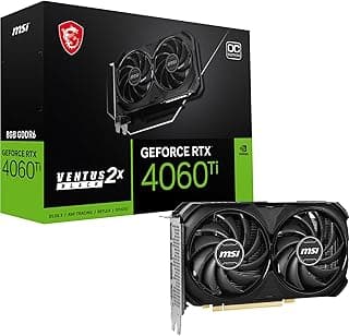 Placa de Video RTX 4060 TI 8GB GDDR6 128 Bits VENTUS 2X OC MSI 912-V515