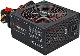 Fonte Atx 600W Reais + Cabo De Energia Para PC Gamer Kp-535 Bivolt - Cowboy