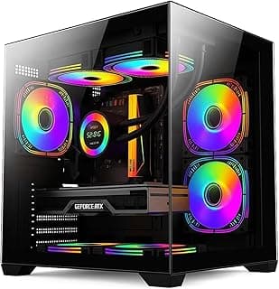 PC Gamer AMD Ryzen 5 5500, Geforce RTX 5060 8GB, Memória 16GB DDR4, SSD 1TB NVMe