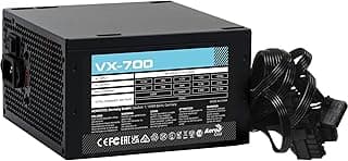 Fonte Gamer ATX Aerocool VX-700 700W Bivolt Sem Cabo