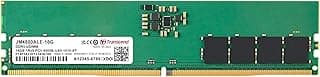 Transcend RAM DDR5 de 16 GB, UDIMM de memória de desktop de 4800 MHz, compatível com Intel e AMD Ryzen, módulo de memória de computador desktop, ECC PC5-38400 1Rx8 CL40 2Gx8 1,1V 288 pinos, memória