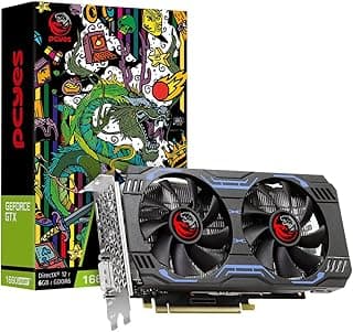 PCYES PLACA DE VIDEO NVIDIA GEFORCE GTX 1660 SUPER GDDR6 6GB 192BITS DUAL-FAN GRAFFITI SERIES - PA1660S6GR6DF - Cor: Preto