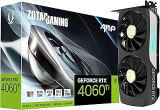ZOTAC Placa gráfica gamer GeForce RTX 4060 Ti 16GB AMP DLSS 3 16GB GDDR6 128-bit 18 Gbps PCIE 4.0 Compact Gaming, IceStorm 2.0 Advanced Cooling, Spectra RGB Lighting, ZT-D40620F-10M