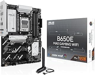 ASUS Placa-mãe B650E MAX Gaming WiFi AMD B650 ATX, DDR5, PCIe 5.0 Ready, 3X M.2 Slots, Wi-Fi 6E, Realtek 2.5Gb Ethernet, DisplayPort, HDMI™, USB 10Gbps Type-A & Type-C®, BIOS Flashback™, Aura Sync