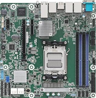 AsRock Rack Placa mãe de servidor Micro-ATX B650D4U-2L2T/BCM Processadores AMD Ryzen série 7000 (LGA 1718) B650E PCIe 5.0 Dual 10G LAN