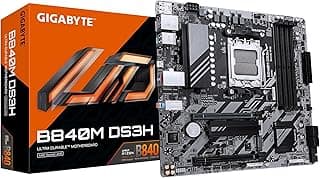 Placa Mãe Gigabyte B840M DS3H (AM5/4xDDR5/HDMI/DP/USB 3.2/M.2)