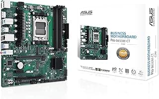 ASUS Placa-mãe Comercial Pro B650M-CT-CSM AMD B650 (Ryzen 7000) Micro-ATX com Soquete AM5, DDR5, 2xM.2, PCIe 5.0, USB 3.2 Gen 2, Type-C, TPM IC, M.2 Key E