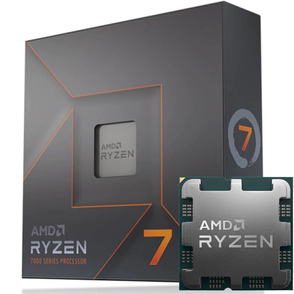 Processador Amd Ryzen 7 7700x, 8 Core 16 Threads, Cache 40mb, 4.5ghz (5.4ghz Max. Turbo) Am5, Zen 4, 7000 Séries, Amd Radeon Graphics™ - 100-100000591WOF