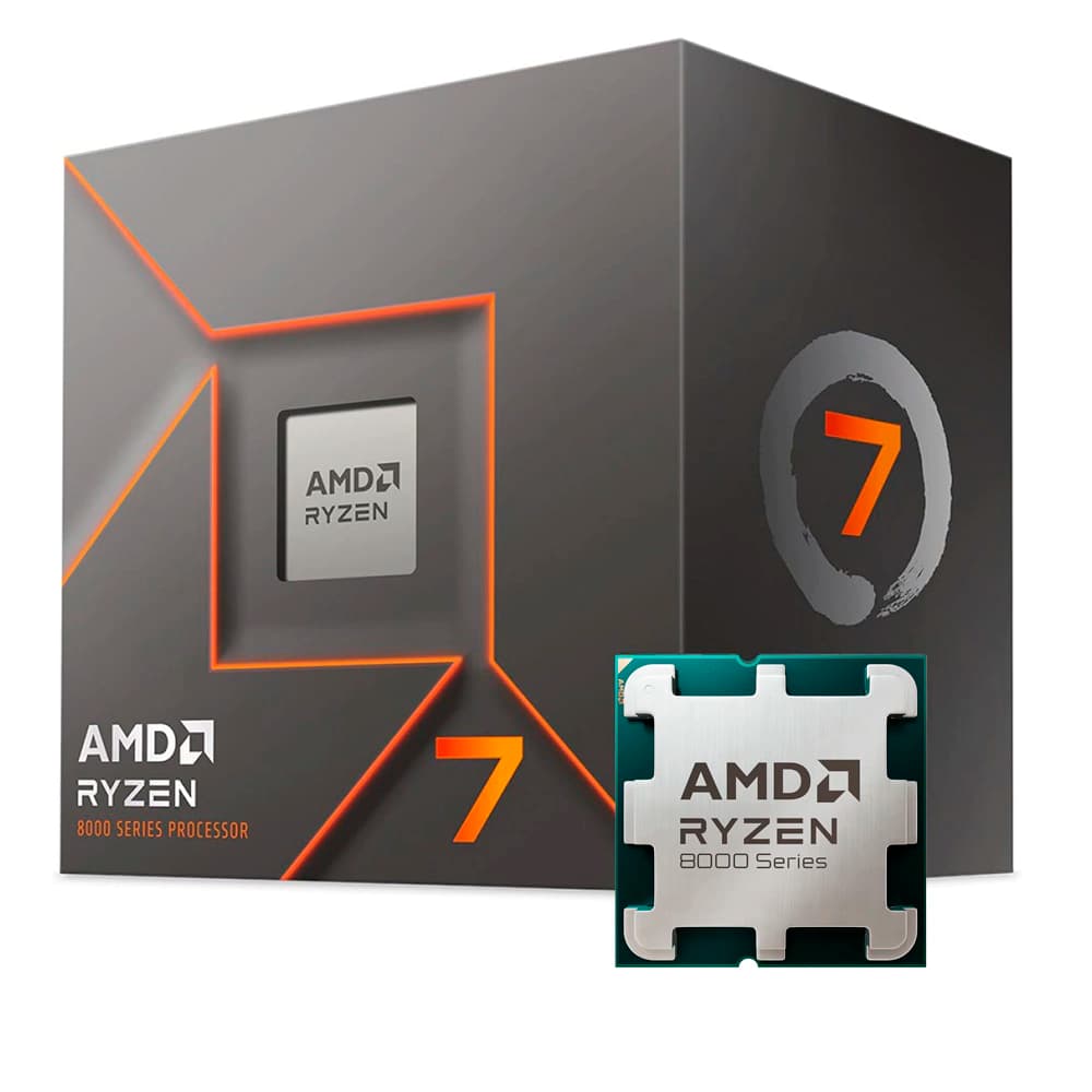 Processador Amd Ryzen 7 8700f, 8 Core 16 Threads, Cache 24mb, 4.1ghz (5.0ghz Max. Turbo), Am5, Zen 4, 8000 Séries - 100-100001590BOX