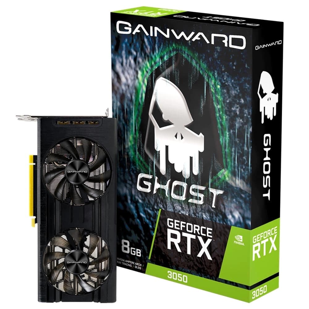 Placa De Vídeo Gainward Nvidia Geforce Ghost G6 Rtx 3050 8gb Gddr6 128 Bits - 63050019P1-190AB