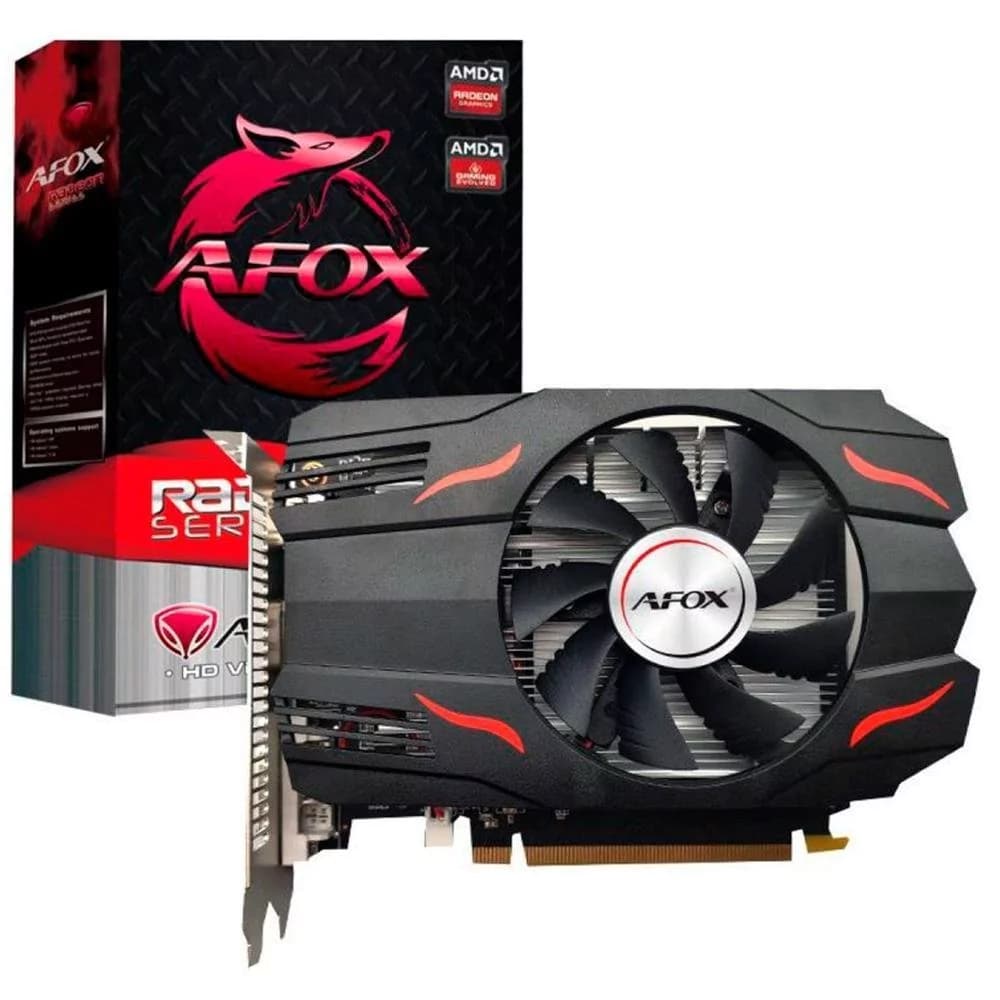 Placa De Vídeo Afox Amd Radeon Rx550 4gb Gddr5 128 Bits - AFRX550-4096D5H3