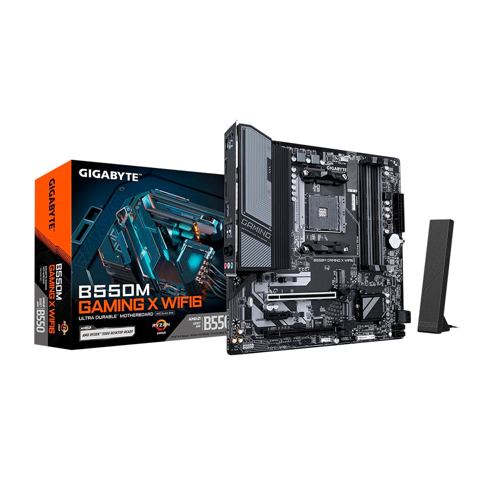 Placa Mãe Gigabyte B550m Gaming X Wifi6, Amd Am4 Matx, 4xddr4, Usb Type-C, Rede Realtek, Wi-Fi 6e, Dp, Hdmi